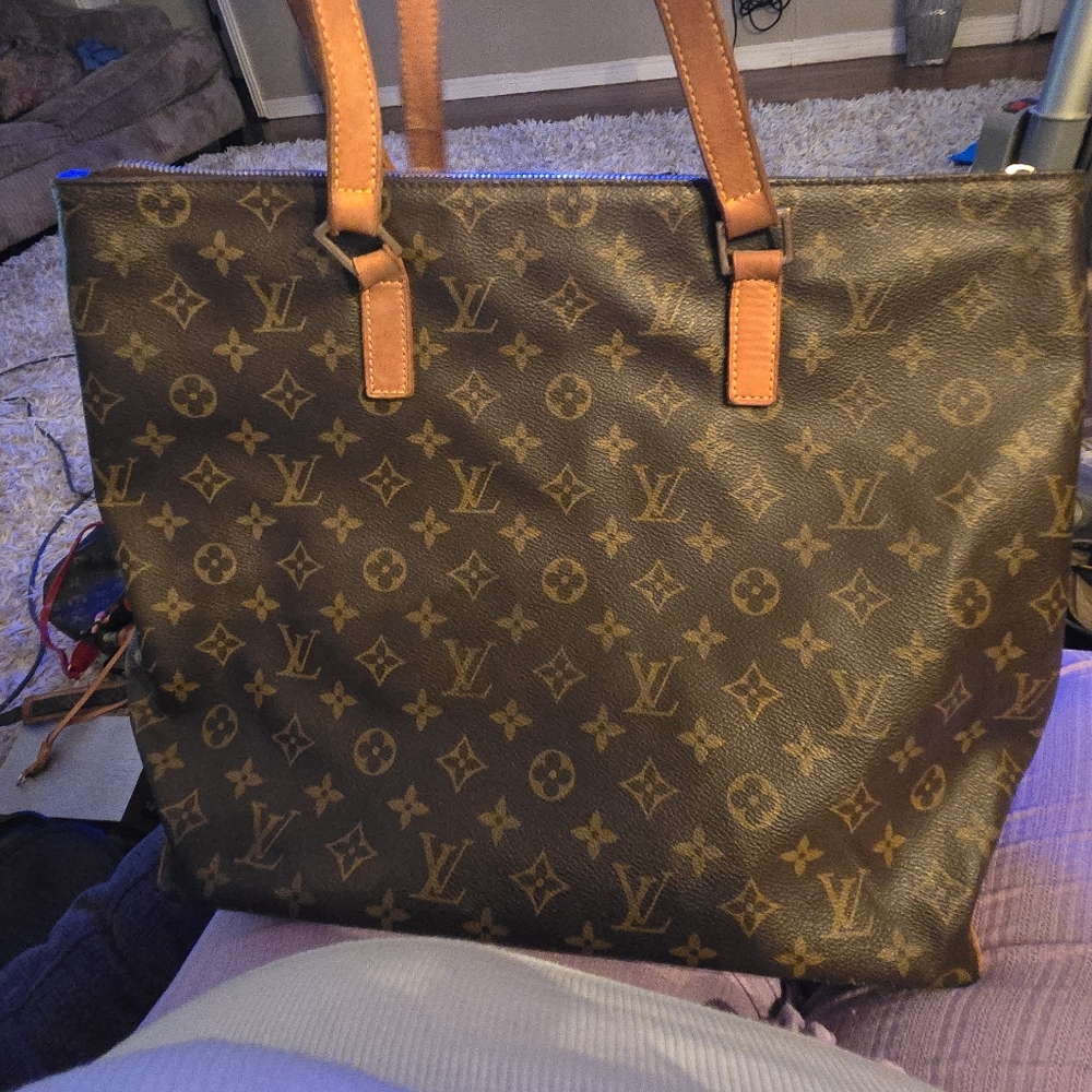 Louis Vuitton Brown and Tan Monogram Shoulder Bag